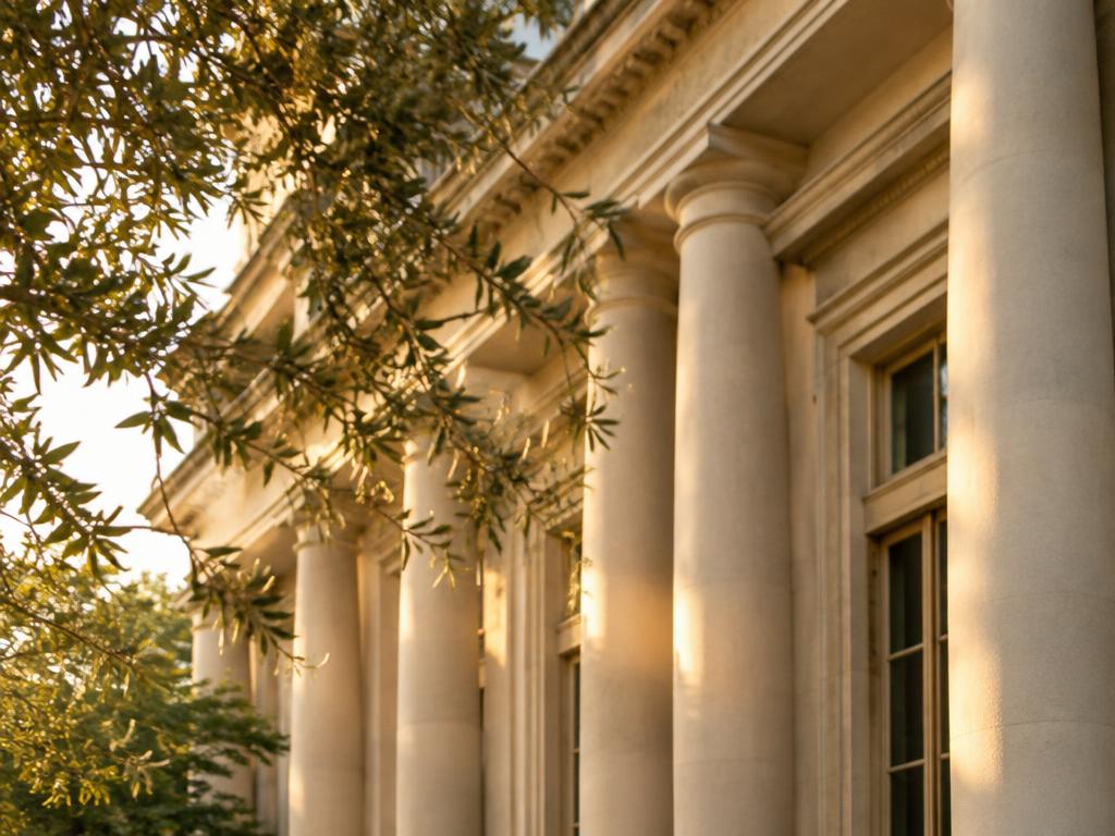 Façade d'un bâtiment institutionnel